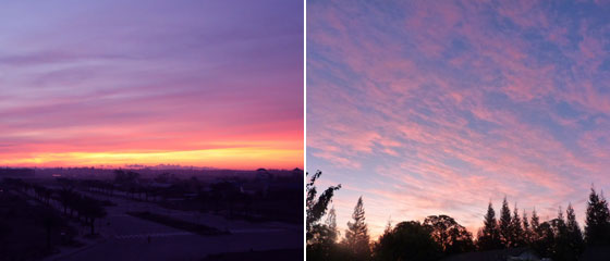 朝焼け・夕焼けの空