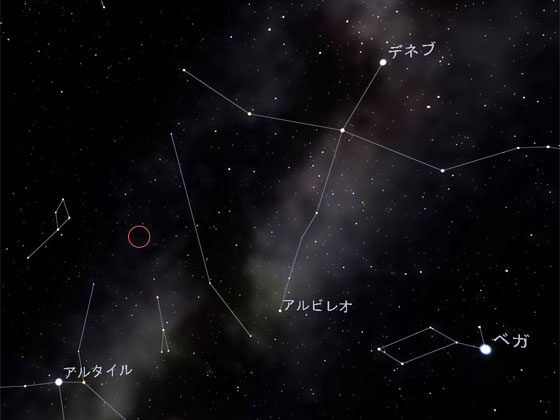 いるか座新星(Nova Del 2013)位置情報