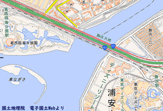 江戸川区と浦安市の境界