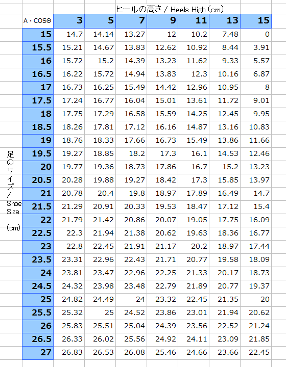 靴コサイン