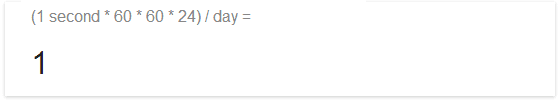 Google計算機の一日の長さ