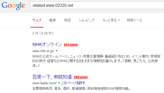 Google related 検索結果