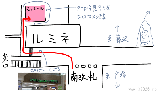 湘南モノレール大船駅案内図