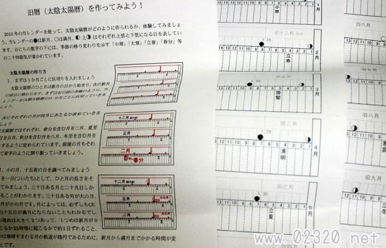 旧暦を作図する