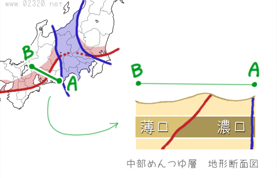 めんつゆの濃淡は本当に糸魚川構造線で切り替わっているか？